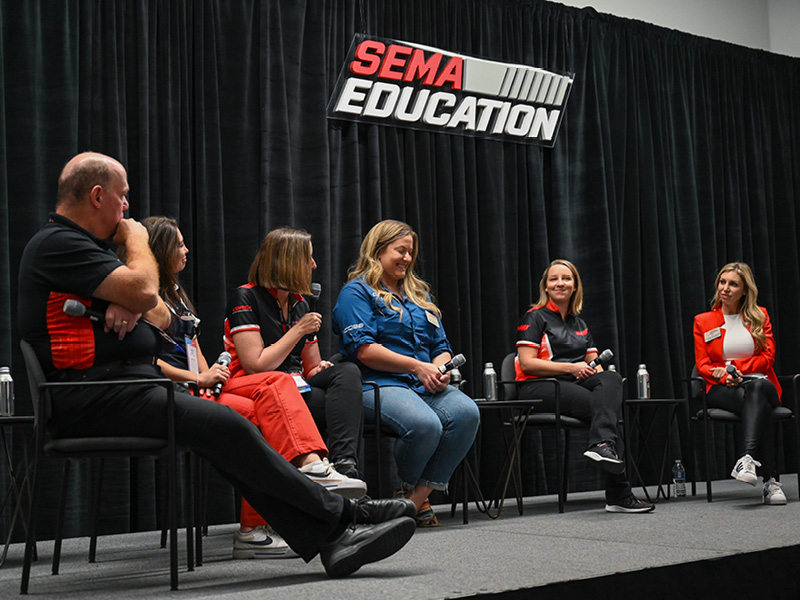 Moderated panel discussion at SEMA Show Education