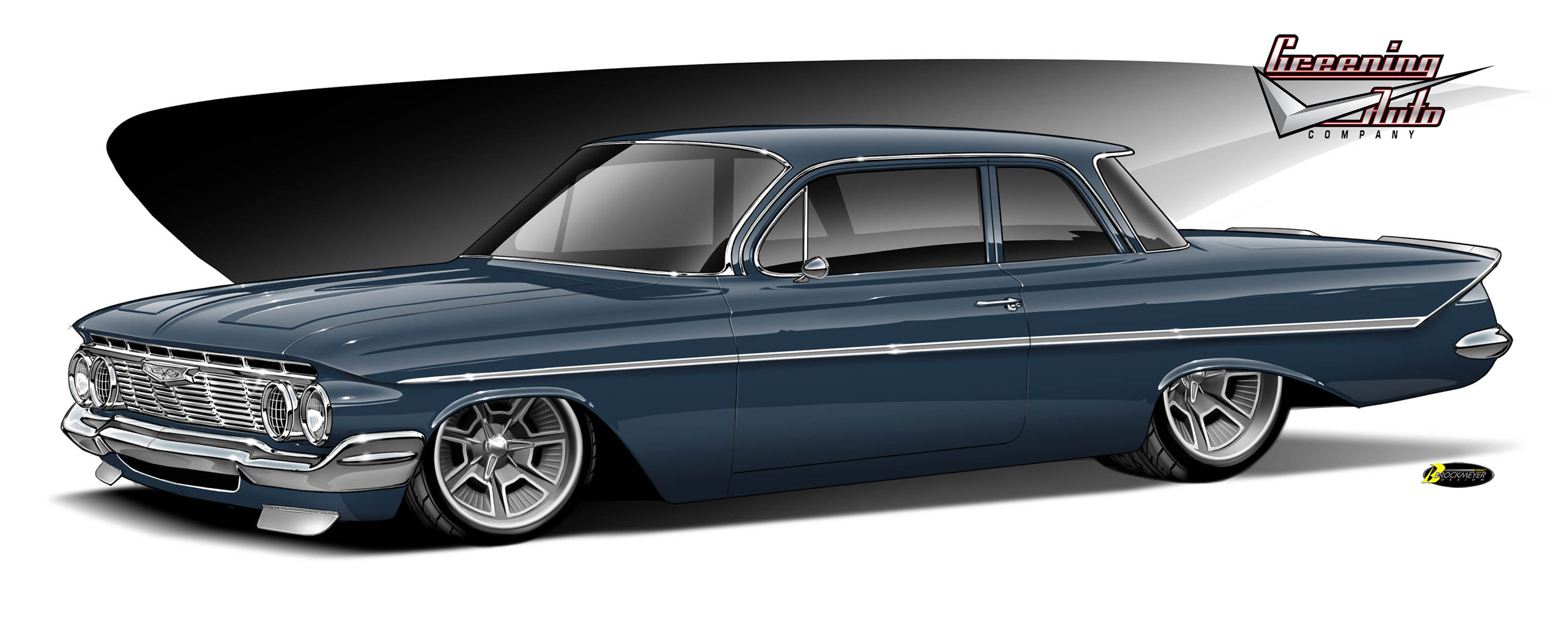 Rendering of '61 Chevrolet Biscayne